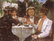 Lovis Corinth In Max Halbe-s Garden oil painting picture wholesale